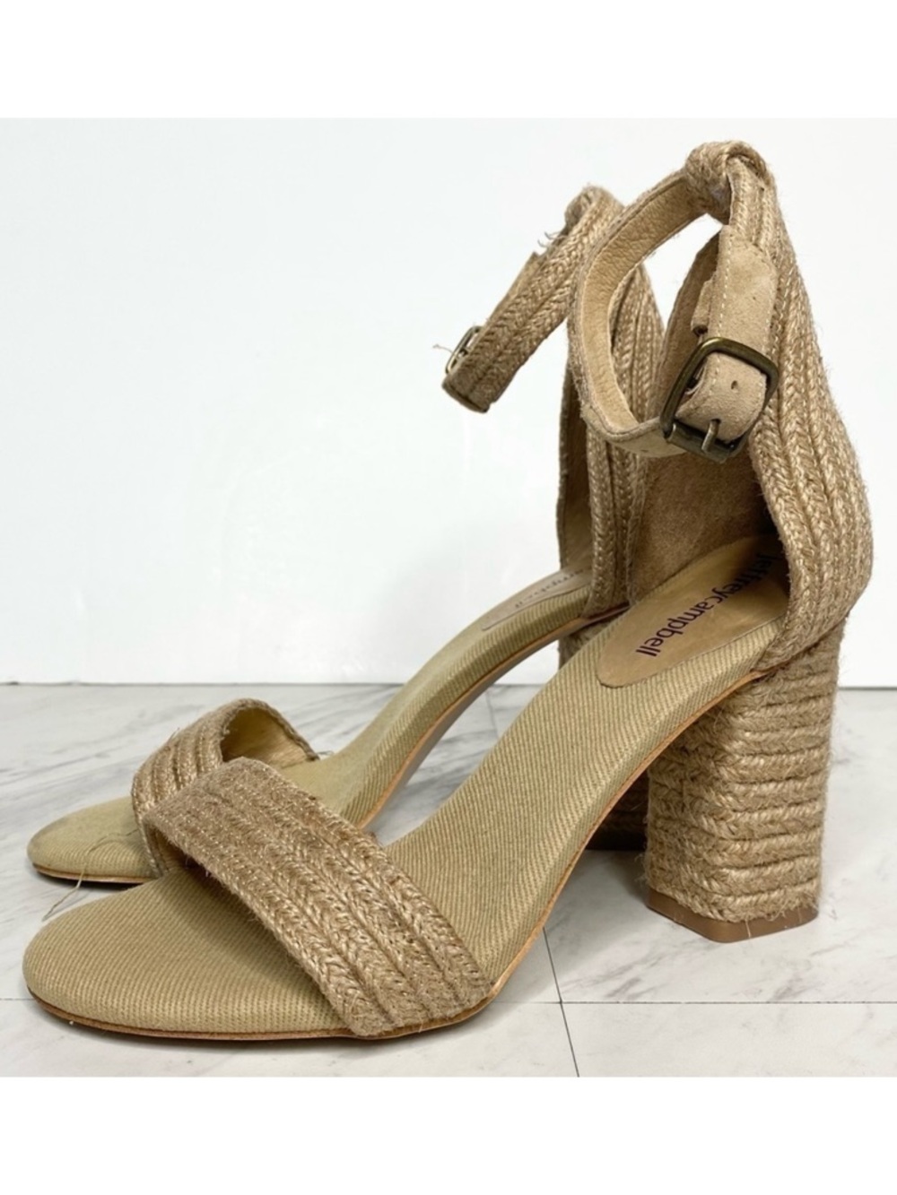 Jeffrey Campbell Rowboat Jute Wrapped Heeled Sandal 7